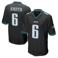 Ndoa P.Eagles #6 DeVonta Smith Player Black Home Game Stitched Jerseys
