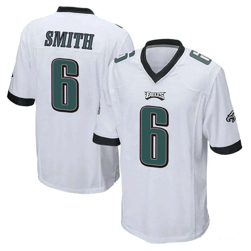 Ndoa P.Eagles #6 DeVonta Smith Player White Home Game Stitched Jerseys