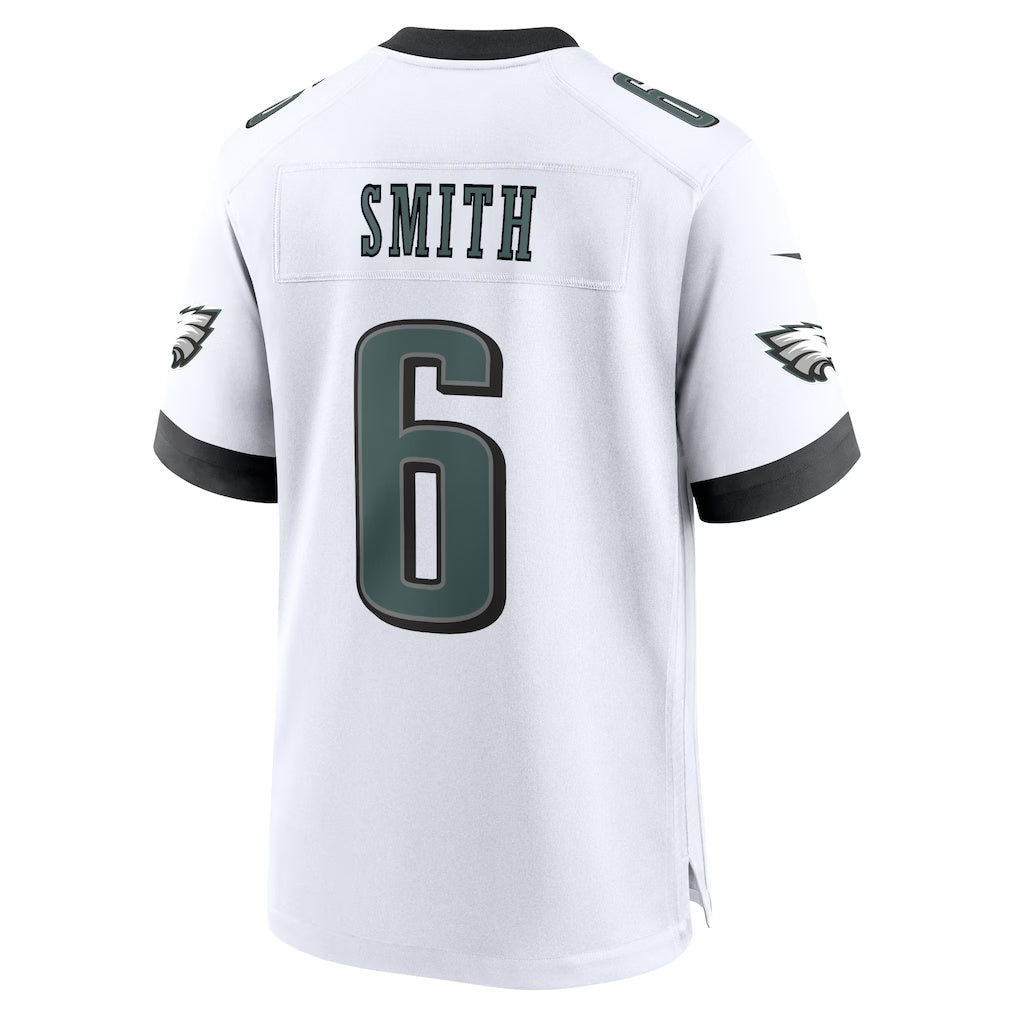 Ndoa P.Eagles #6 DeVonta Smith White White Game Stitched Jerseys