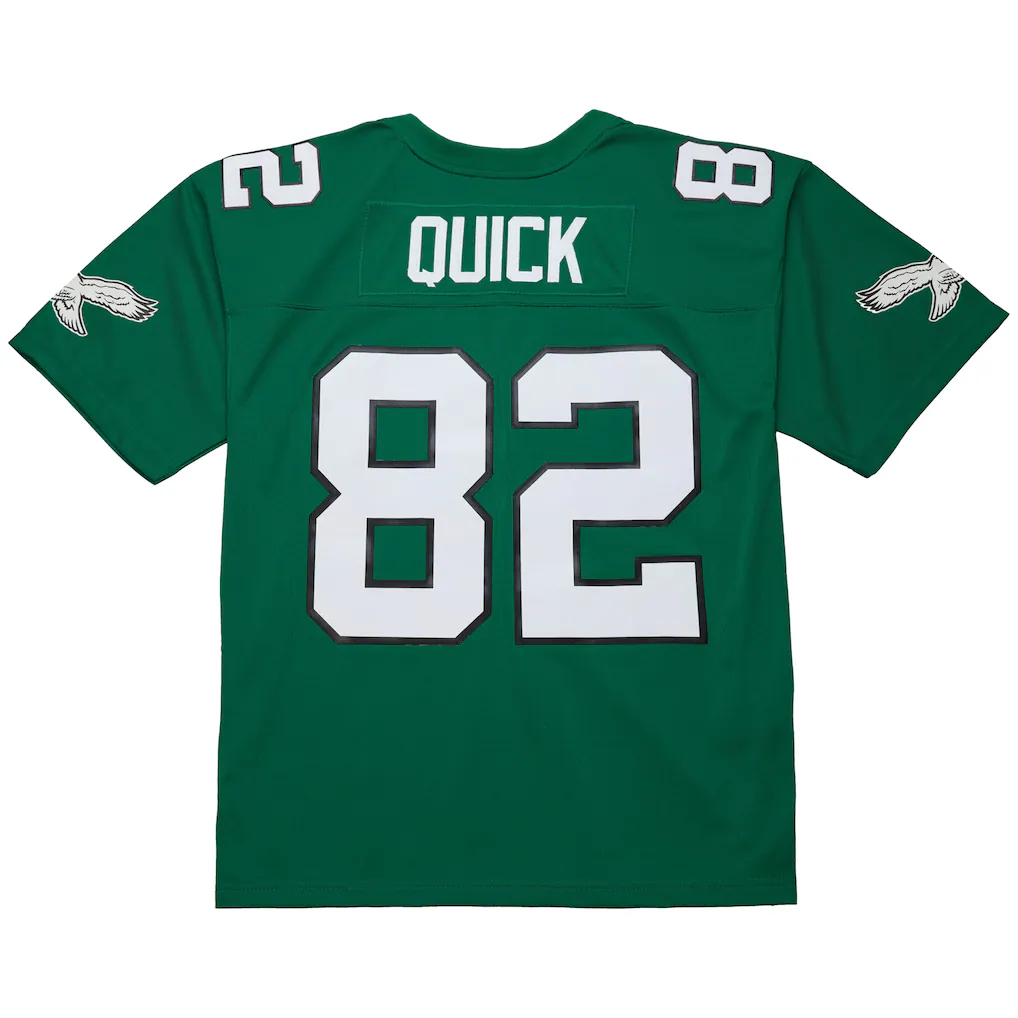 Ndoa P.Eagles #82 Mike Quick Mitchell & Ness Kelly Green Legacy Replica Jersey