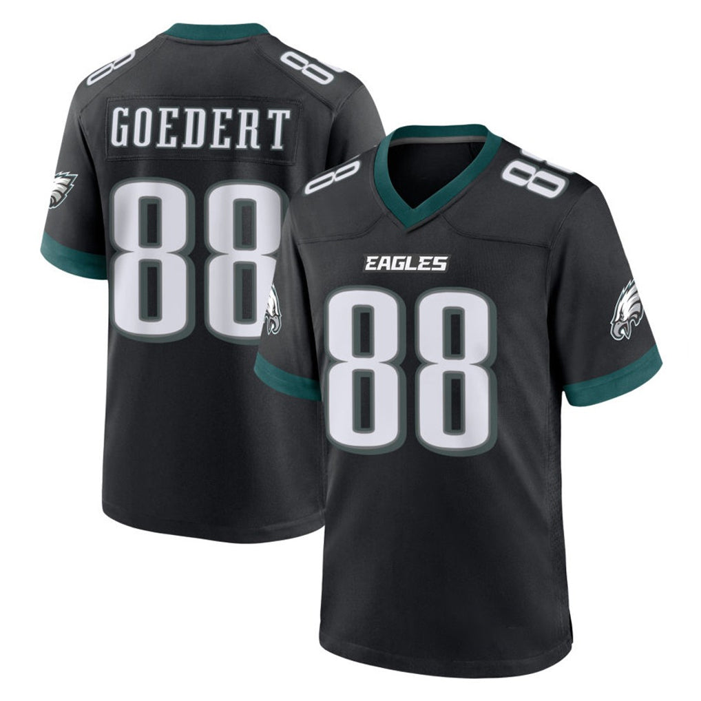 Ndoa P.Eagles #88 Dallas Goedert Player Black Game Home Stitched Jerseys