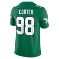 Ndoa P.Eagles #98 Jalen Carter Kelly Green Alternate Vapor F.U.S.E. Stitched Limited Jerseys