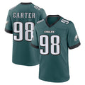 Ndoa P.Eagles #98 Jalen Carter Player Green Home Game Stitched Jerseys