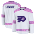 Ndoa P.Flyers White Hockey Fights Cancer Deslauriers Practice Jerseys
