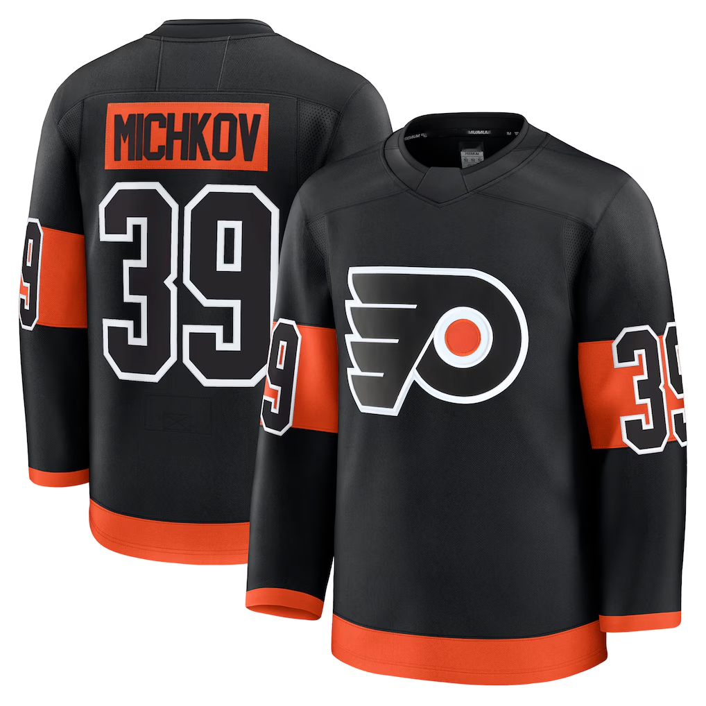 Ndoa P.Flyers #39 Matvei Michkov Black Alternate Premium Jerseys