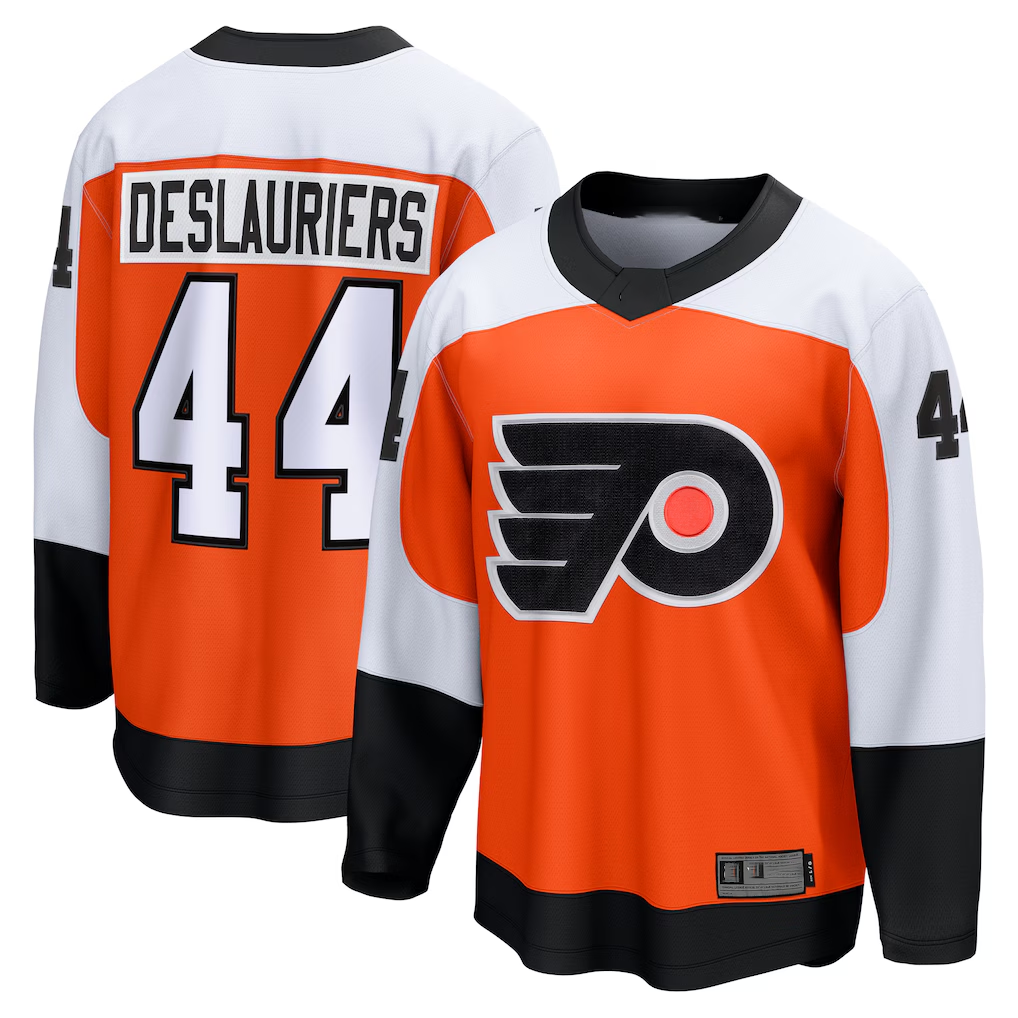 Ndoa P.Flyers #44 Nicolas Deslauriers Orange Home Premier Breakaway Player Jerseys