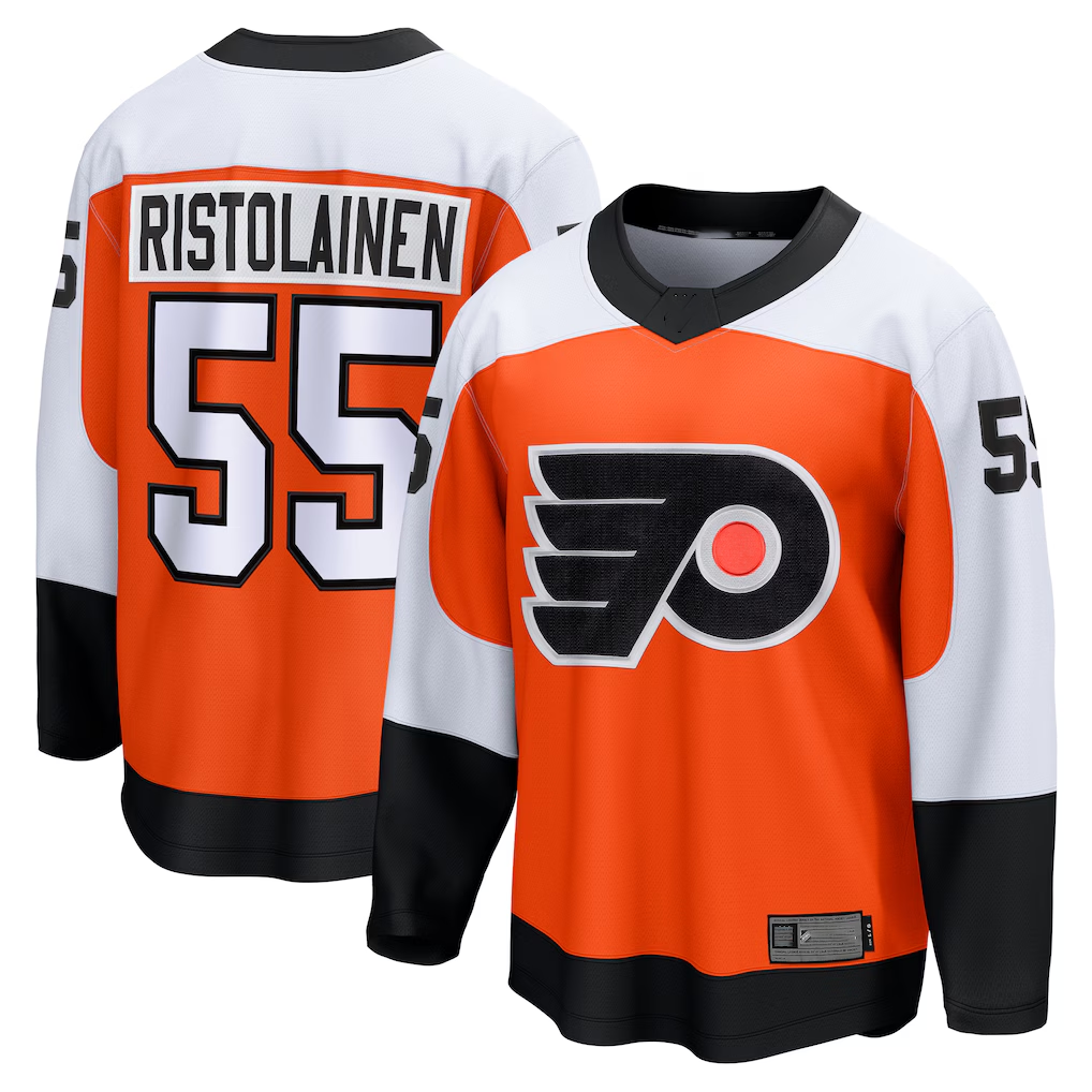 Ndoa P.Flyers #55 Rasmus Ristolainen Orange Home Breakaway Jerseys