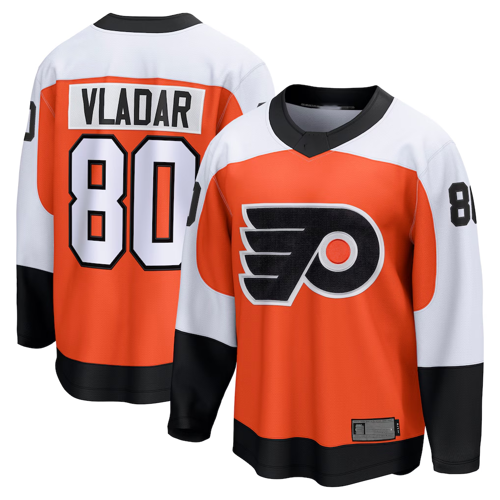 Ndoa P.Flyers #80 Dan Vladar Orange Home Breakaway Jerseys