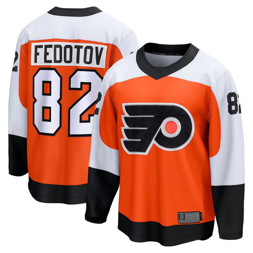 Ndoa P.Flyers #82 Ivan Fedotov Orange Home Breakaway Jerseys