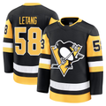 Ndoa P.Penguins #58 Kris Letang Black Home Premium Jerseys