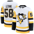 Ndoa P.Penguins #58 Kris Letang White Premium Jerseys