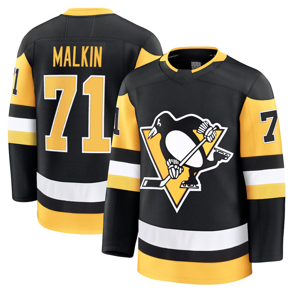 Ndoa P.Penguins #71 Evgeni Malkin Black Home Premium Jerseys