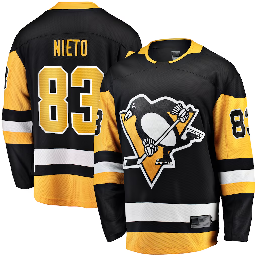 Ndoa P.Penguins #83 Matt Nieto Black Home Breakaway Jerseys