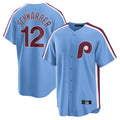 Ndoa P.Phillies #12 Kyle Schwarber Player Light Blue Home Game Stitched Jerseys