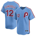 Ndoa P.Phillies #12 Kyle Schwarber Player Light Blue Home Limited Stitched Jerseys
