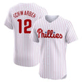Ndoa P.Phillies #12 Kyle Schwarber Player White Home Limited Elite Stitched Jerseys