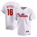 Ndoa P.Phillies #16 Brandon Marsh Player White Home Limited Stitched Jerseys