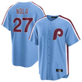Ndoa P.Phillies #27 Aaron Nola Player Light Blue Home Game Stitched Jerseys