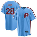 Ndoa P.Phillies #28 Alec Bohm Player Light Blue Home Game Stitched Jerseys
