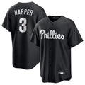Ndoa P.Phillies #3 Bryce Harper Player Black Alt Fashion Home Game Stitched Jerseys