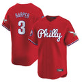 Ndoa P.Phillies #3 Bryce Harper Player Red Phillies & Eagles Vapor Premier Limited Stitched Jerseys