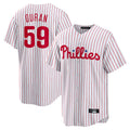 Ndoa P.Phillies #59 Jhoan Duran Player White Home Game Stitched Jerseys