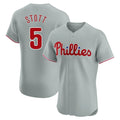 Ndoa P.Phillies #5 Bryson Stott Player Gray Home Limited Elite Stitched Jerseys