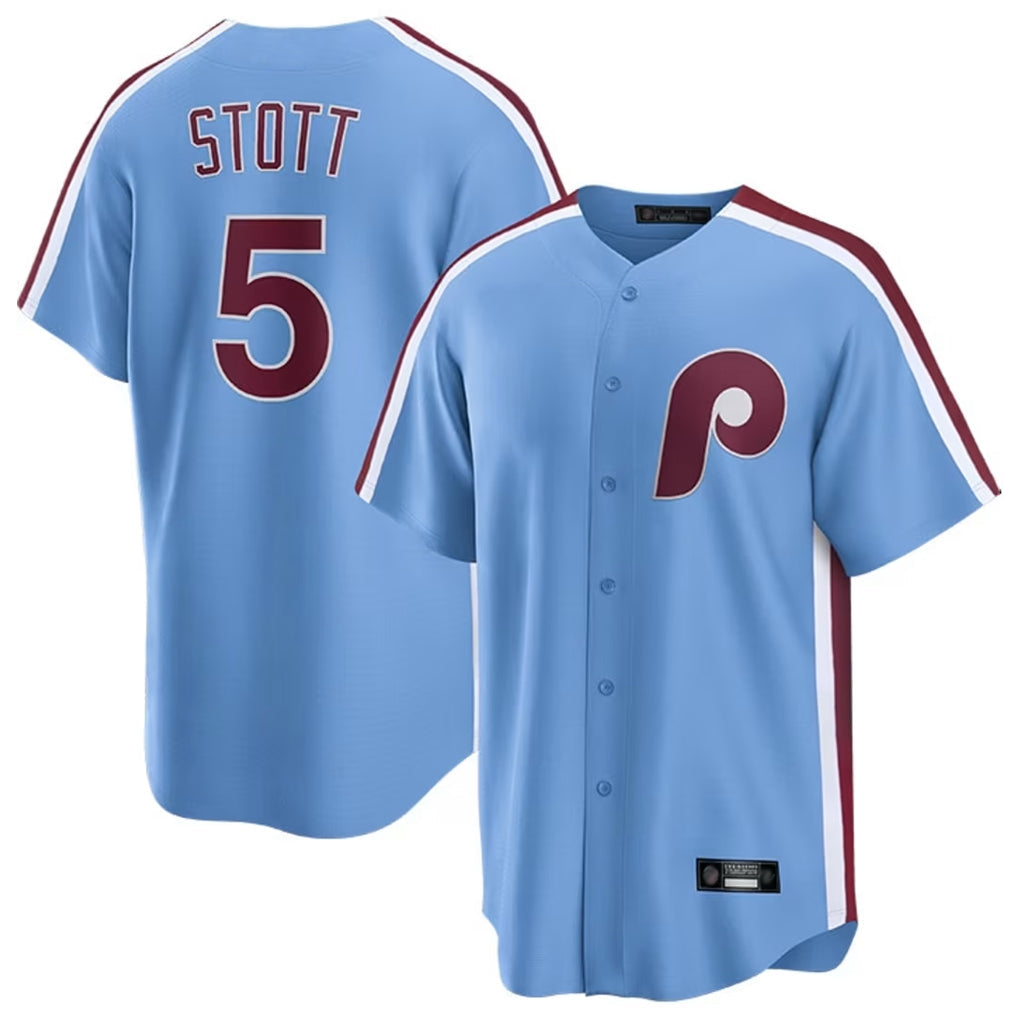 Ndoa P.Phillies #5 Bryson Stott Player Light Blue Home Limited Game Stitched Jerseys