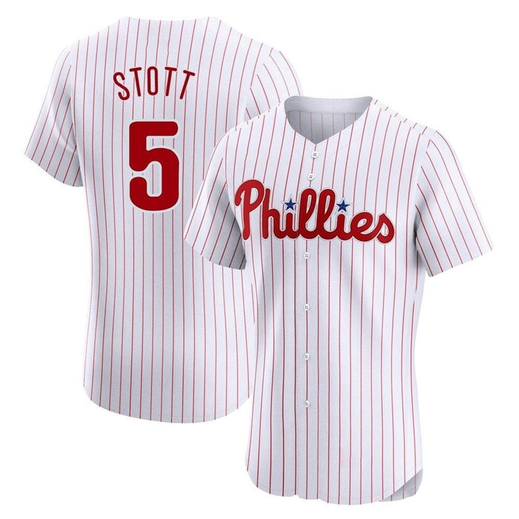 Ndoa P.Phillies #5 Bryson Stott Player White Home Limited Elite Stitched Jerseys