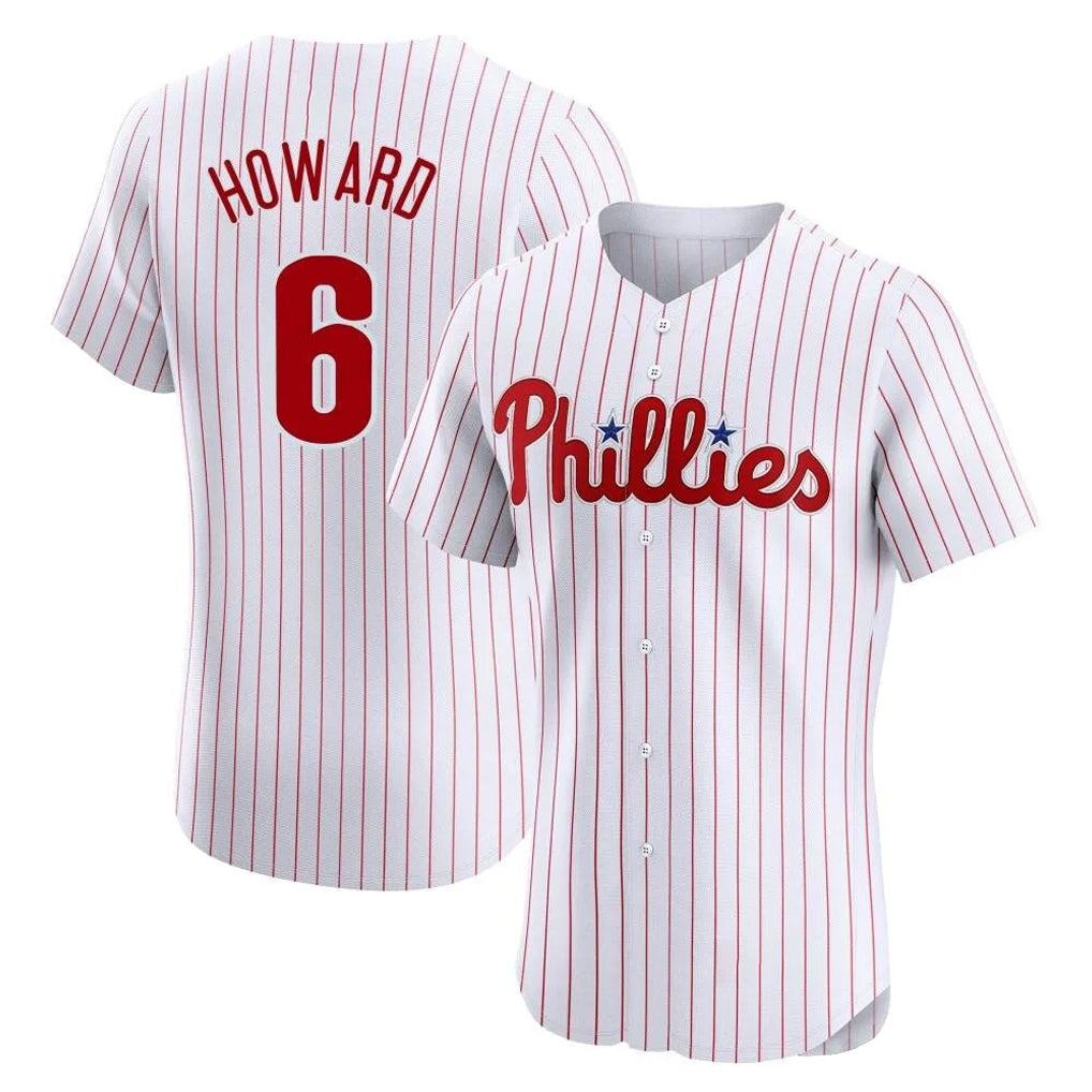 Ndoa P.Phillies #6 Ryan Howard Player White Home Limited Elite Stitched Jerseys