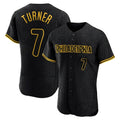 Ndoa P.Phillies #7 Trea Turner Player Black Snake Skin City Home Limited Elite Stitched Jerseys