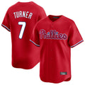 Ndoa P.Phillies #7 Trea Turner Player Red Home Limited Stitched Jerseys