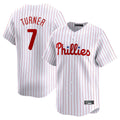 Ndoa P.Phillies #7 Trea Turner Player White Home Limited Stitched Jerseys