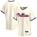Ndoa P.Phillies Blank Player Cream Home Game Stitched Jerseys