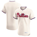 Ndoa P.Phillies Blank Player Cream Home Limited Elite Stitched Jerseys