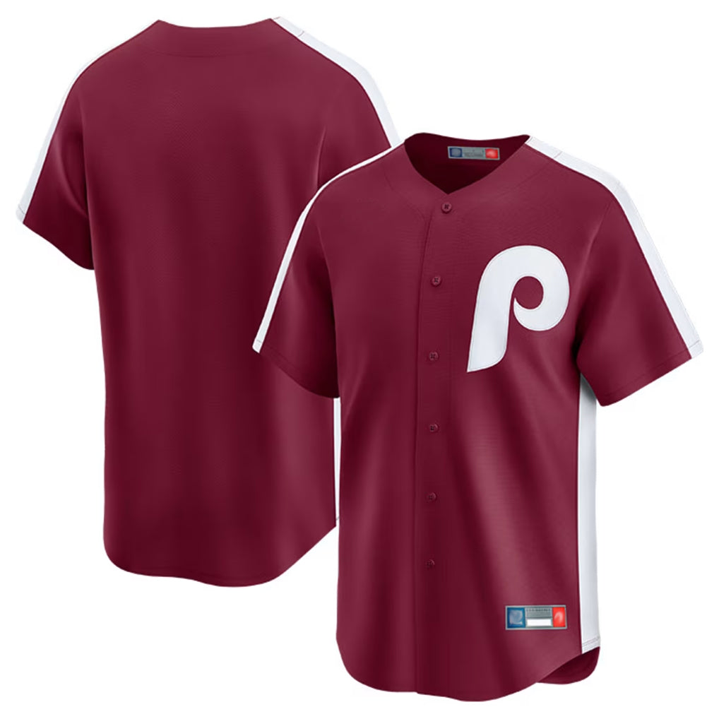 Ndoa P.Phillies Blank Player Red Cooperstown Collection Limited Home Stitched Jerseys