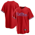 Ndoa P.Phillies Blank Player Red Home Game Stitched Jerseys