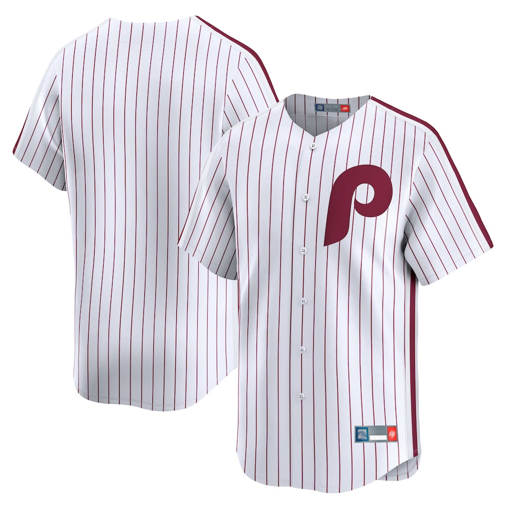 Ndoa P.Phillies Blank Player White Cooperstown Collection Limited Home Stitched Jerseys