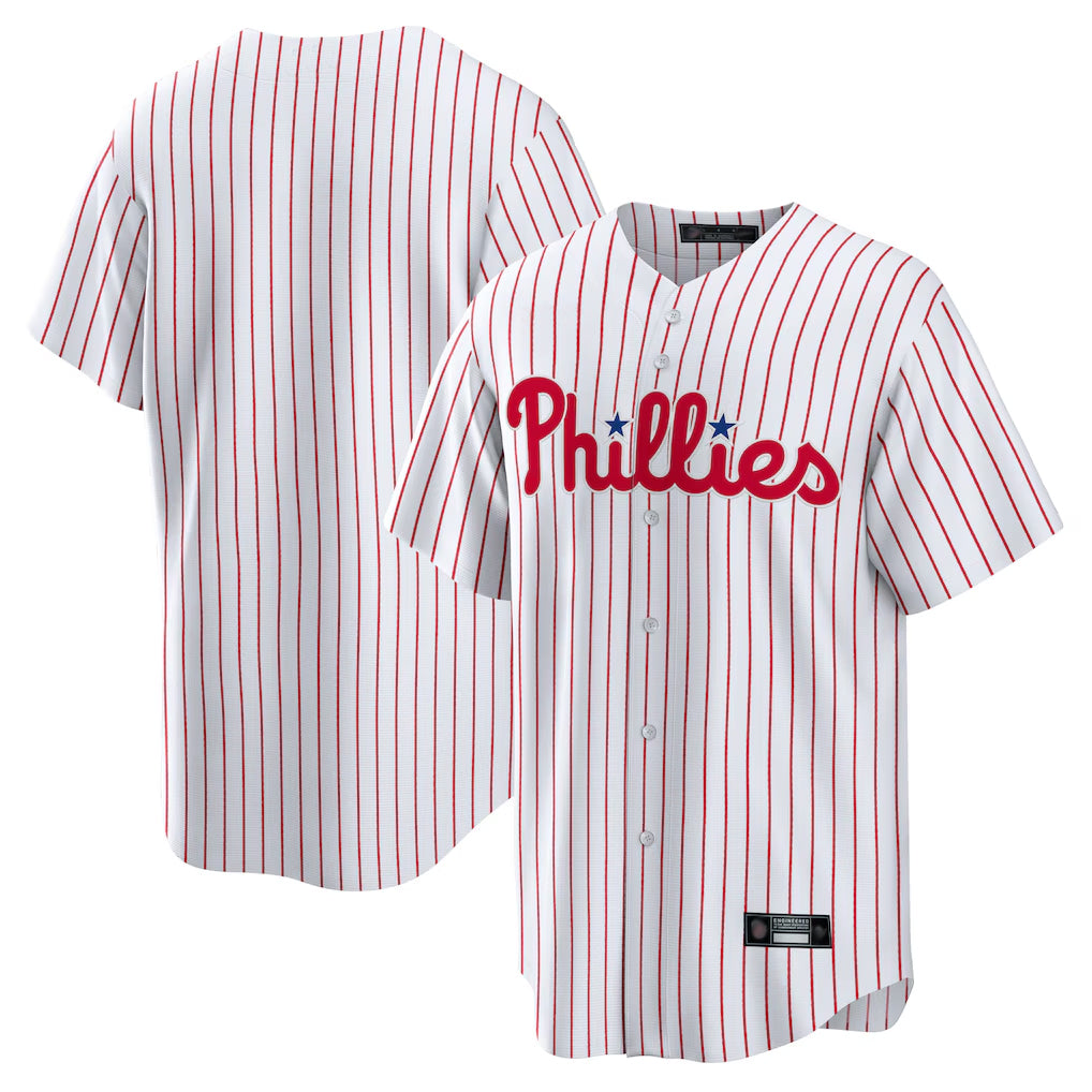 Ndoa P.Phillies Blank Player White Home Limited Game Stitched Jerseys