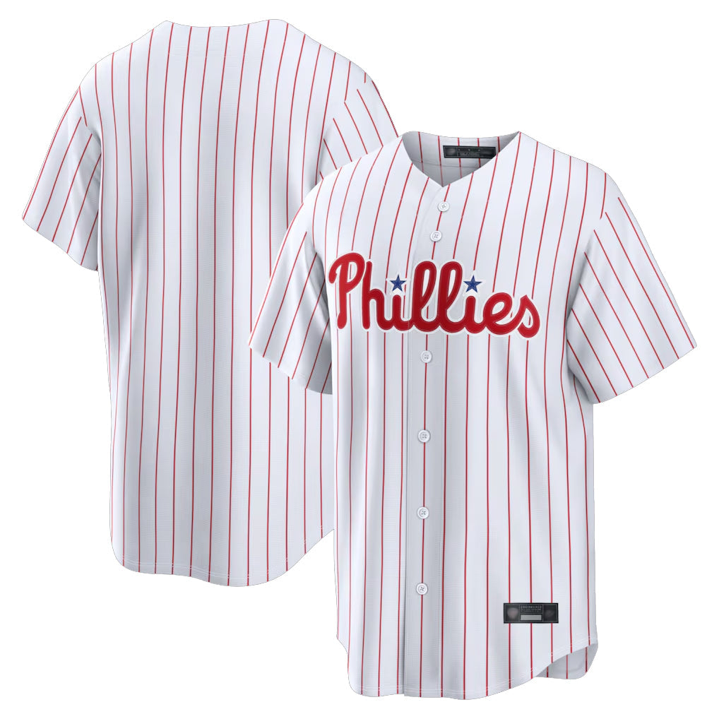 Ndoa P.Phillies Blank Player White Home Limited Stitched Jerseys