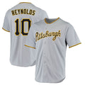 Ndoa P.Pirates #10 Bryan Reynolds Player Gray Road Home Game Stitched Jerseys