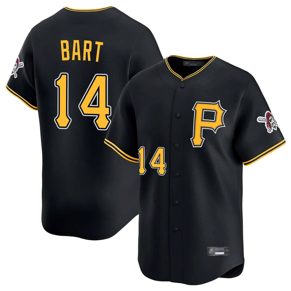 Ndoa P.Pirates #14 Joey Bart Player Black Alternate Limited Game Stitched Jerseys
