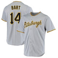 Ndoa P.Pirates #14 Joey Bart Player Gray Road Home Game Stitched Jerseys