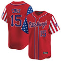 Ndoa P.Pirates #15 Oneil Cruz Player Red 2025 Independence Day Vapor Premier Limited Stitched Jerseys