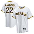 Ndoa P.Pirates #22 Andrew McCutchen Player White Home Game Stitched Jerseys