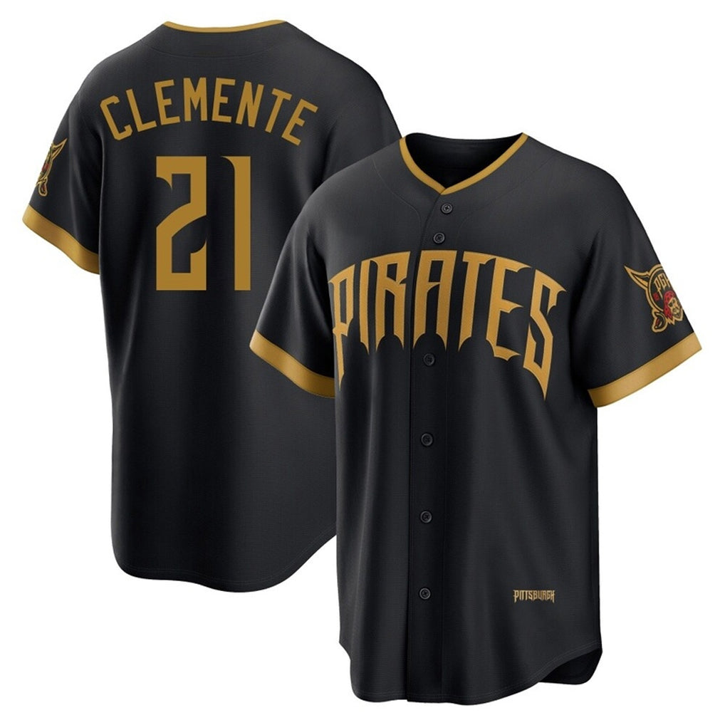 Ndoa P.Pirates #21 Roberto Clemente Player Black 2026 City Connect Home Limited Stitched Jerseys