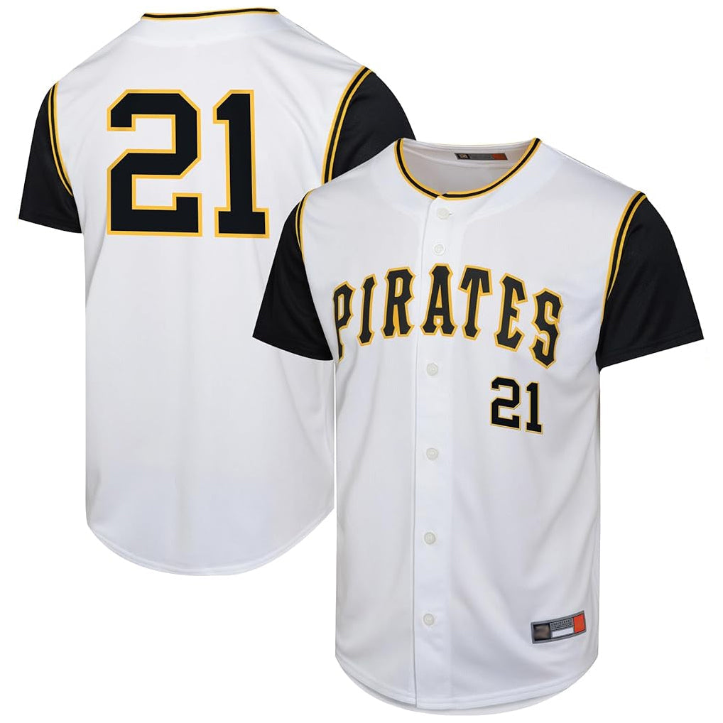 Ndoa P.Pirates #21 Roberto Clemente Player White Throwback Cooperstown Collection Limited Stitched Jerseys