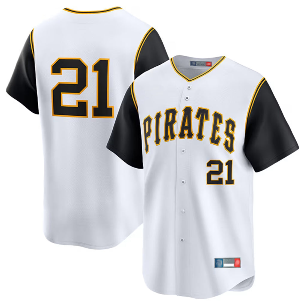 Ndoa P.Pirates #21 Roberto Clemente Player White Throwback Cooperstown Limited Stitched Jerseys
