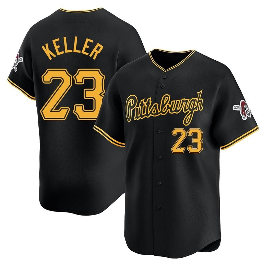 Ndoa P.Pirates #23 Mitch Keller Player Black Home Limited Stitched Jerseys