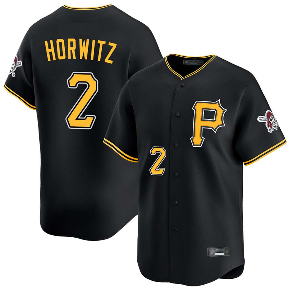 Ndoa P.Pirates #2 Spencer Horwitz Player Black Alternate Limited Game Stitched Jerseys